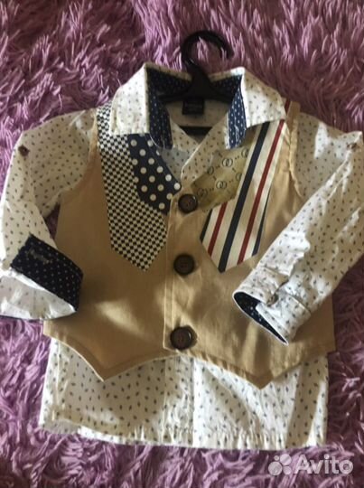 Рубашка и жилет на 1,5- 3 года