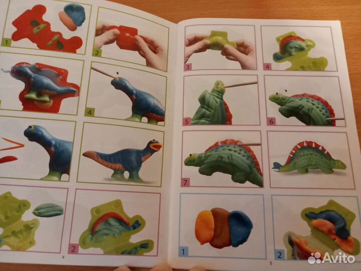 Формочки для лепки динозавров