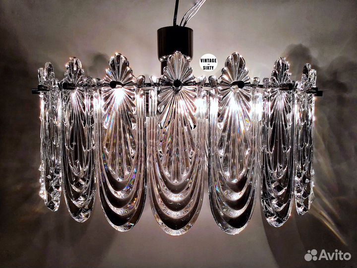 Люстра хрустальная большая редкая СССР