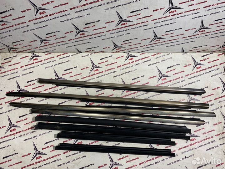 Молдинги стекол w211 Mercedes