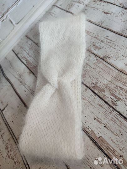 Повязка на голову, пух норки