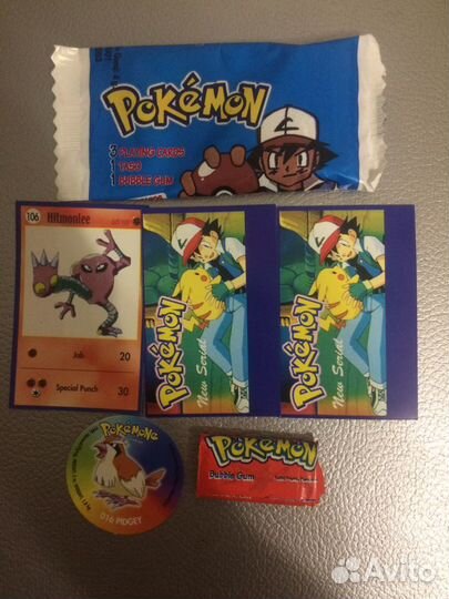 Фишки жвачка вкладыши покемон pokemon