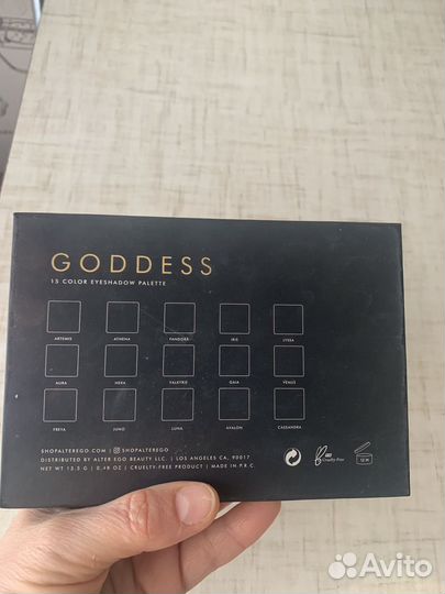 Палитра теней Alter ego Goddess