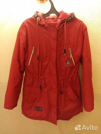 Парка демисезонная для девочки 146 см