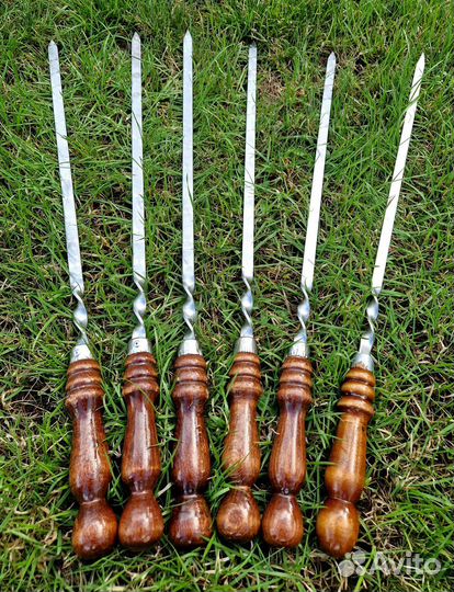 Шампура с деревянной ручкой