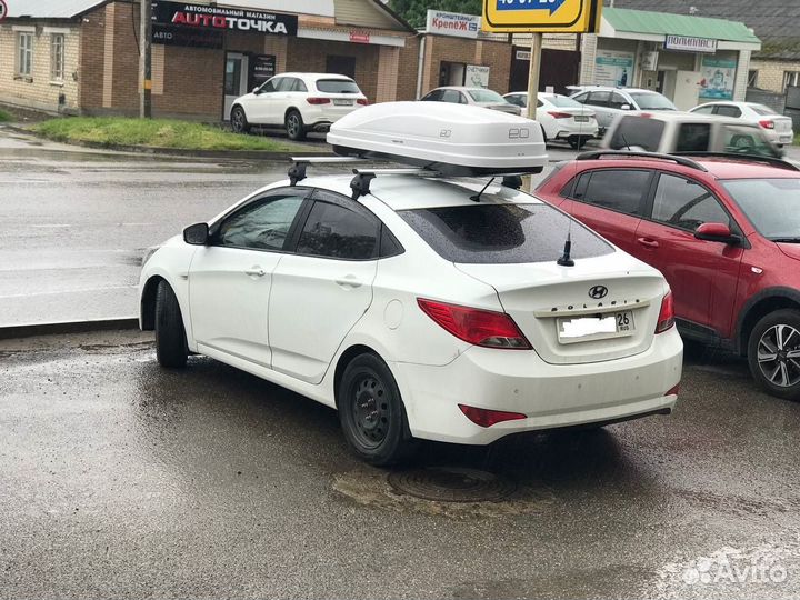 Автобокс на крышу Хендай Солярис