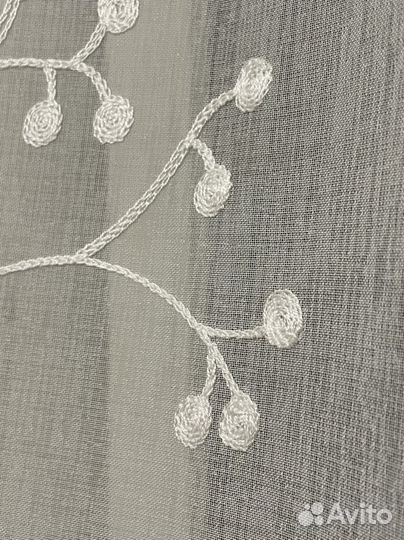 Готовый тюль белый