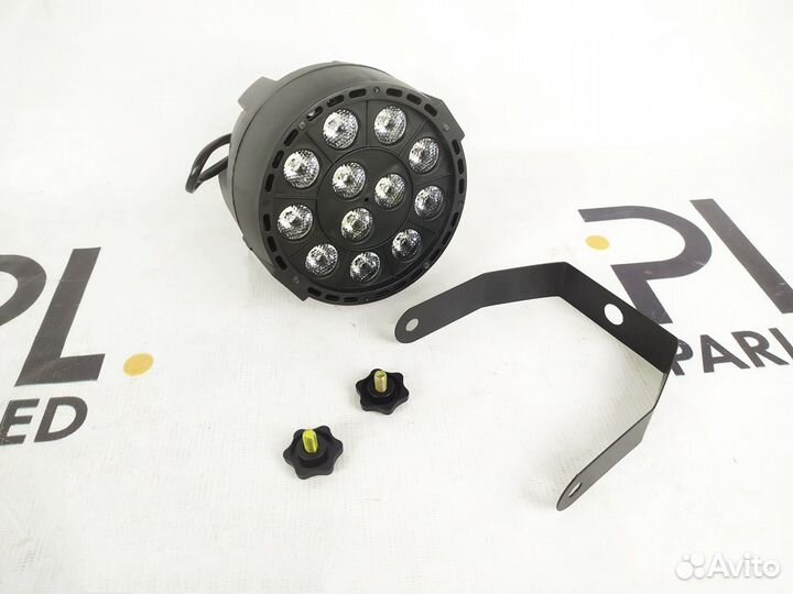 Светодиодный прожектор LED flat PAR 12X3W rgbw