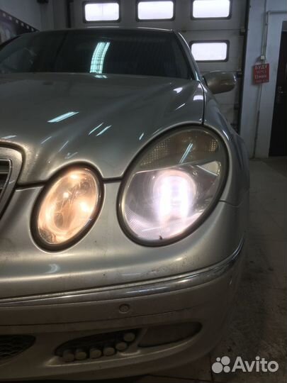 Mercedes-Benz E class разбор чистка, замена линз