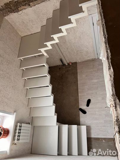 Лестница под ключ без сварочных работ