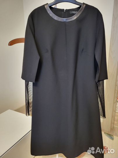 Платье черное, р.48