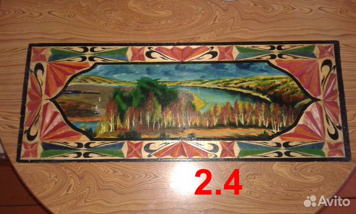 Картины на срезе дерева, ручная работа (2 партия)