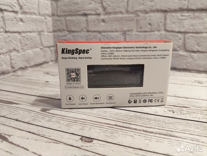 SSD накопитель KingSpec NE-128 M.2 2280 128 гб