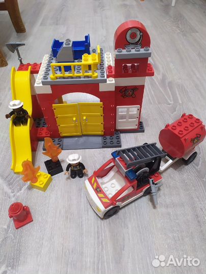 Лего дупло пожарные много наборов Пожарная станция