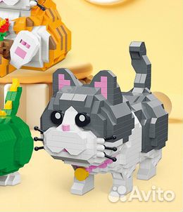 3Д конструктор питомец кот, 3D фигурка кошка