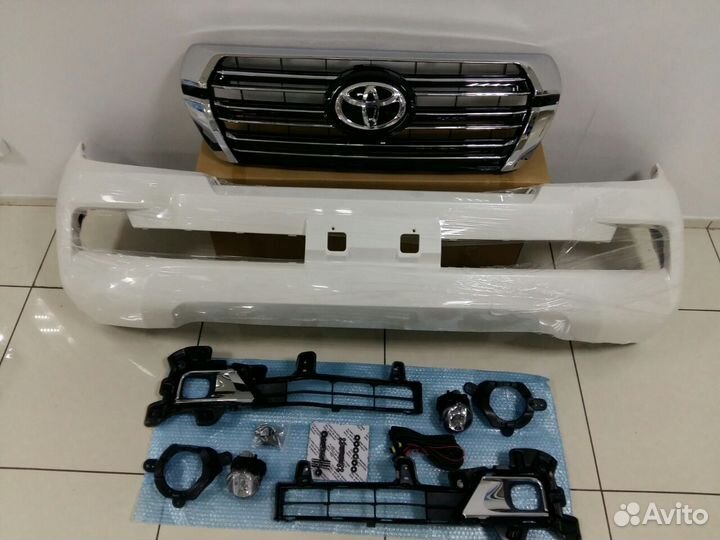 Land Cruiser 200 08-15 Рестайлинг бампер 16+ V4BS7