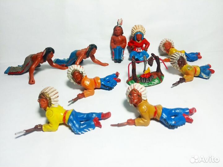 Солдатики ГДР Дикий запад Индейцы