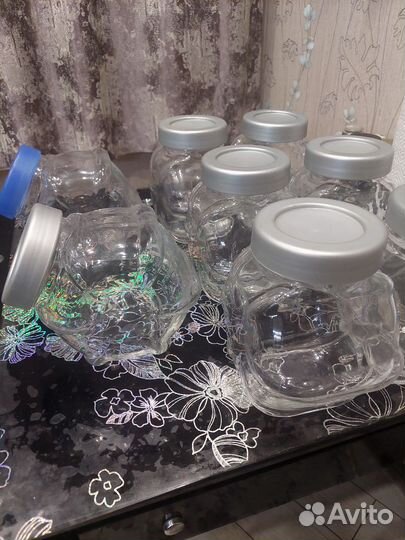 Банка IKEA стеклянная с крышкой