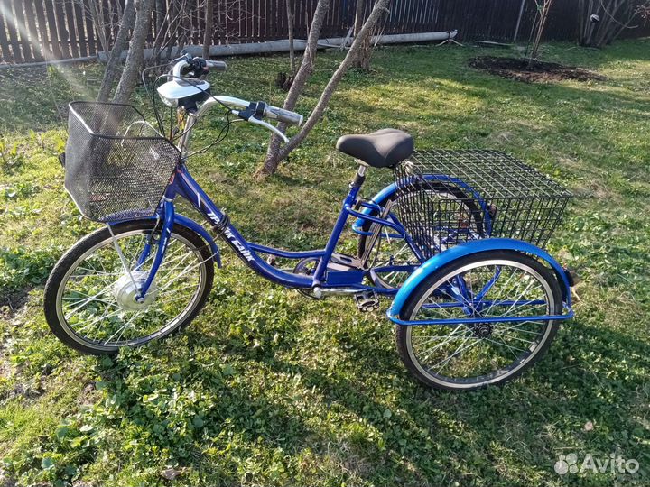 Электровелосипед для взрослых трехколесный