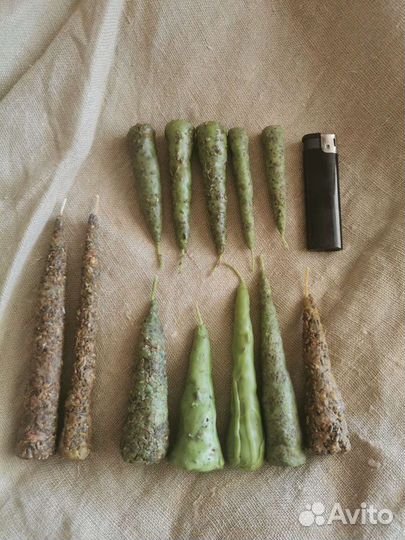 Свечи восковые ручной работы