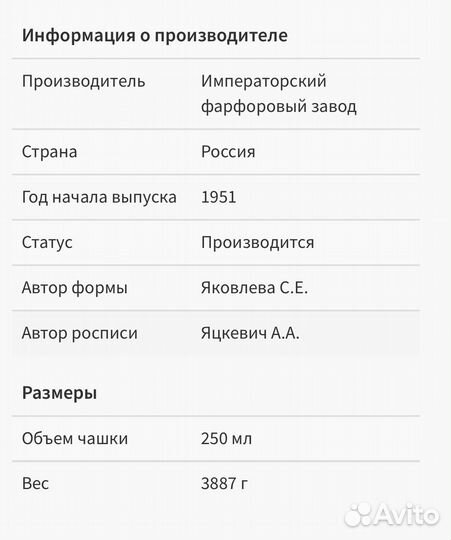 Сервиз чайный кобальт 1951