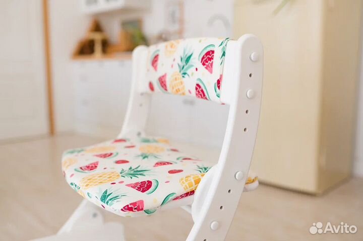 Растущий стул Белый Деревянный