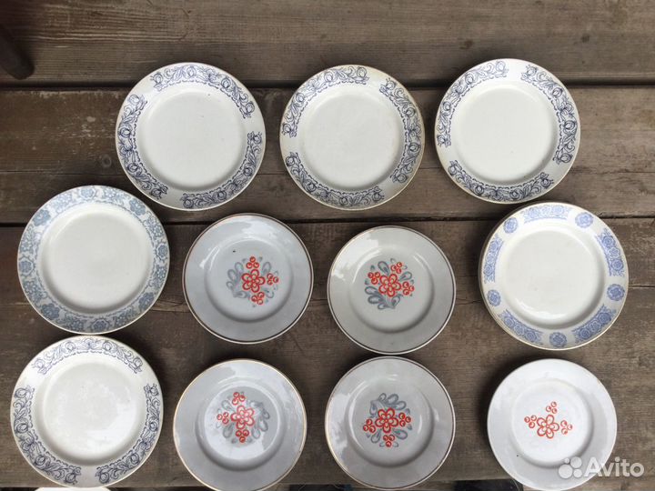 Тарелки и блюдца дулево, зик