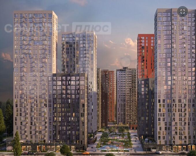 2-к. квартира, 53,6 м², 16/21 эт.