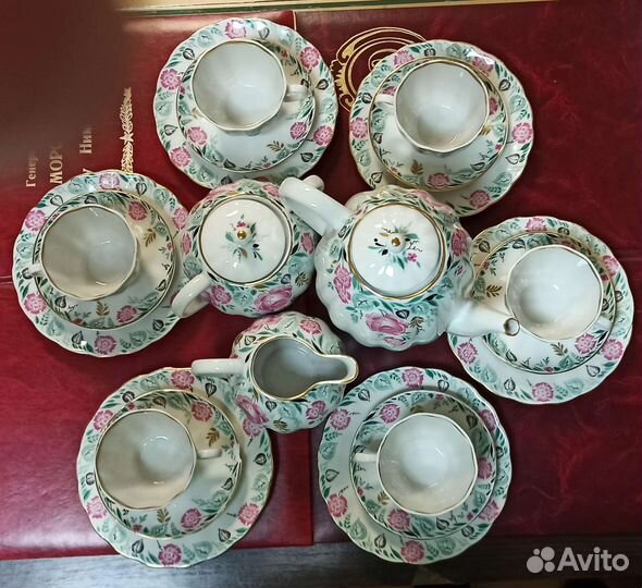 Редкий кофейный сервиз лфз знак качества