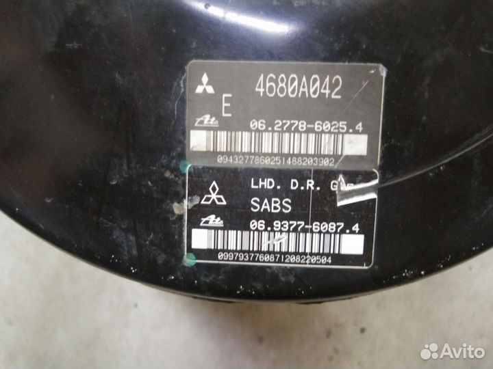 Вакуумный усилитель тормозов Митсубиси Лансер 10