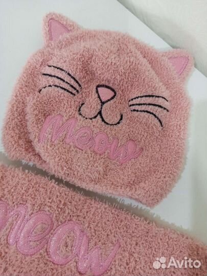 Шапка и снуд для девочки 3-5 л