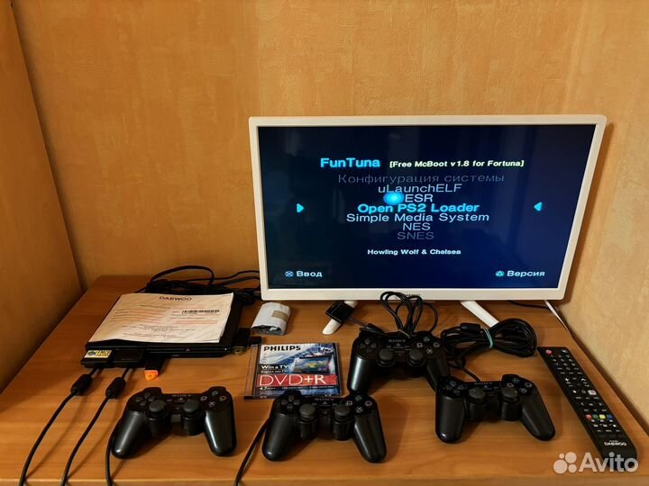 Sony playstation 2 slim + телевизор