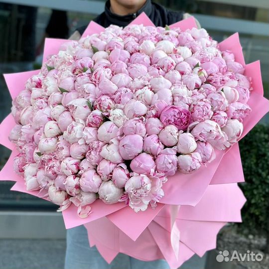 Цветы пионы букеты доствка Москва