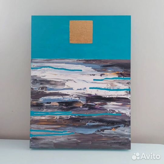 Интерьерная картина абстракция ручная работа