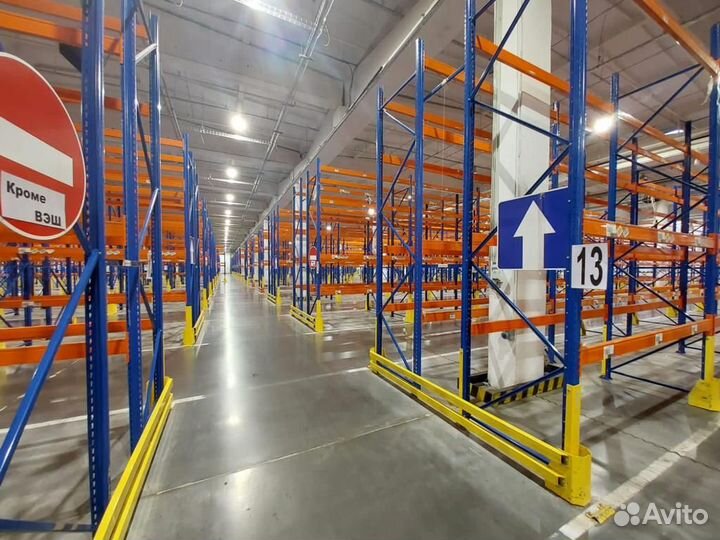 Стеллаж металлический сборный для склада бу