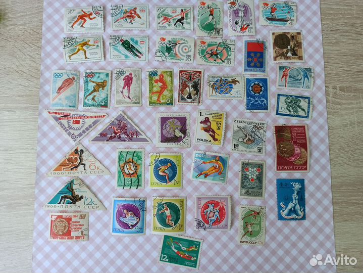 Почтовые марки СССР 70х Спорт