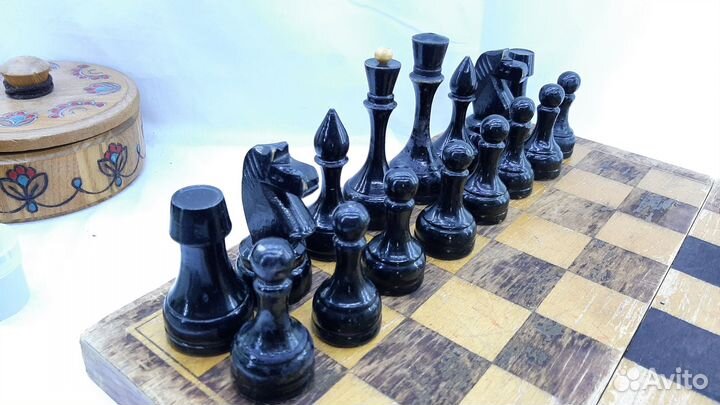 Шахматы деревянные СССР Большие фигуры
