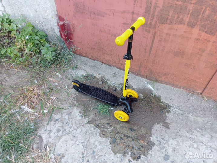 Самокат детский трехколесный бу