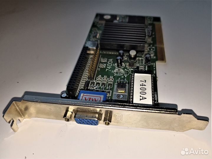 Видеокарта ATG7400A AGP, VGA, 8Mb, made in Taiwan
