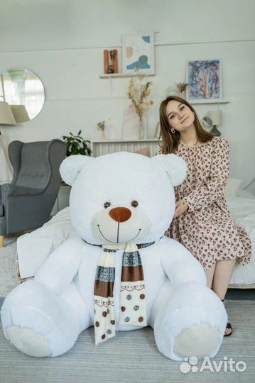 Плюшевый медведь новый, 180 см