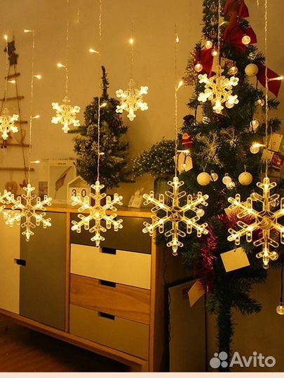 Гирлянды шторы