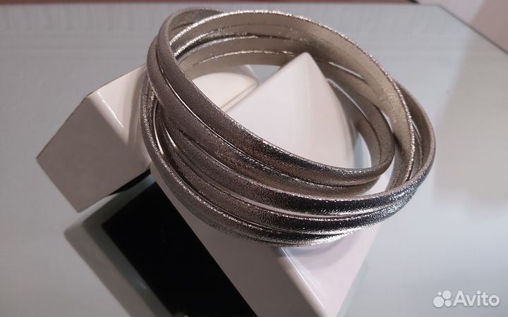 Браслет из 6 колец под серебро