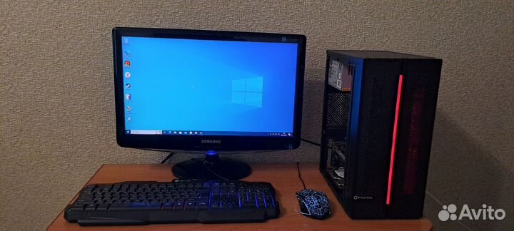 Игровой пк в сборе, i5 7400, GTX 1650, SSD, HDD