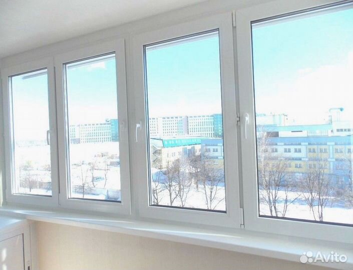 Лоджия окна остекление