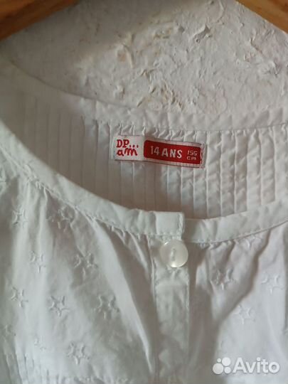 Блузка для девочки DPam 156 белая