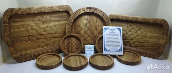 Сервировочный набор бурятской посуды