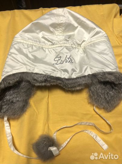Шапка ушанка женская натуральный мех