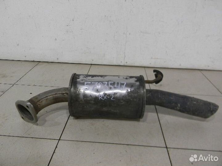 Задняя банка глушителя