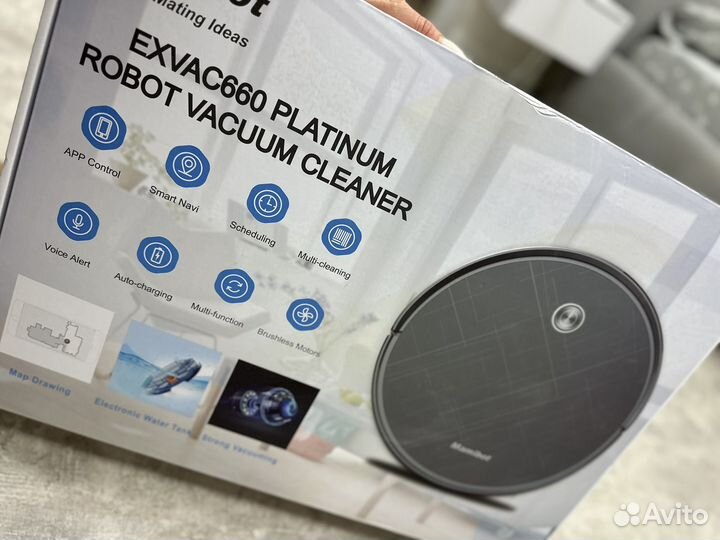 Робот пылесос моющий новый