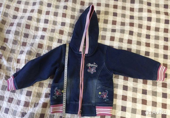 Ветровка джинсовка для девочки 98